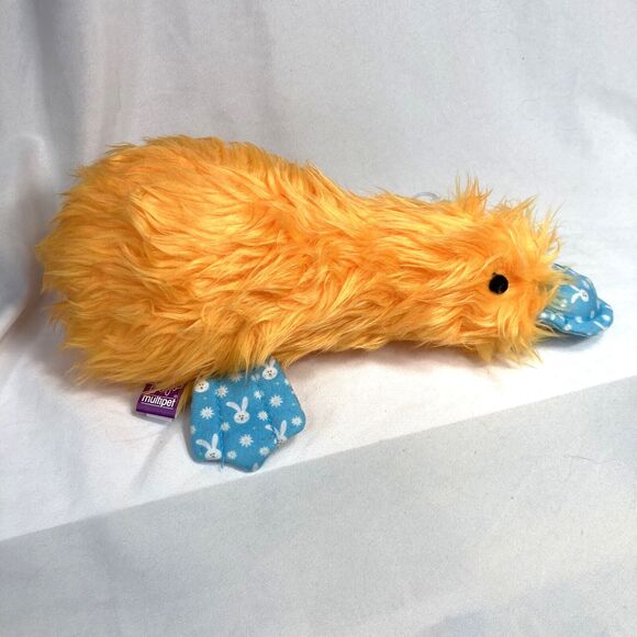 Multipet Duckworth Dog Toy Squeaky Spring Bunny Print Toss Fetch Cuddle 12 inch - Picture 2 of 15